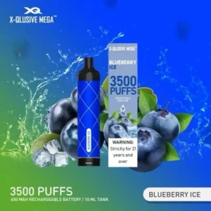 X-QLUSIVE MEGA BLUEBERRY ICE – 3500 PUFFS