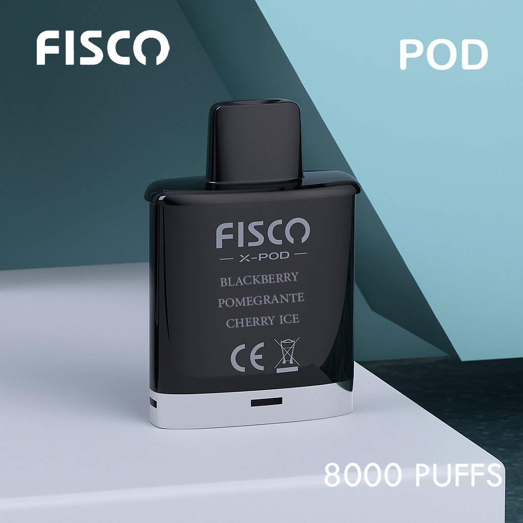 FISCO XPOD BLACKBERRY POMEGRANTE CHERRY ICE – 8000 PUFFS (POD ONLY)