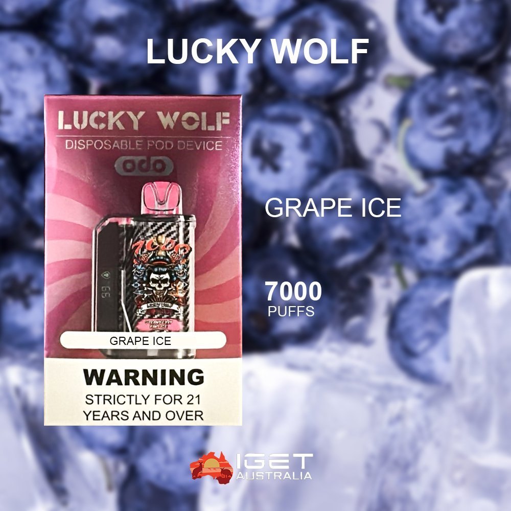 LUCKY WOLF GRAPE ICE – 7000 PUFFS