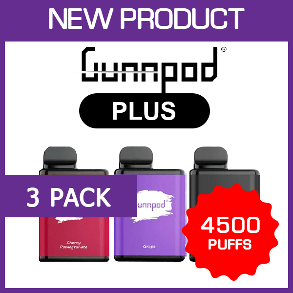 GUNNPOD PLUS – 4500 PUFFS – 3 PACK